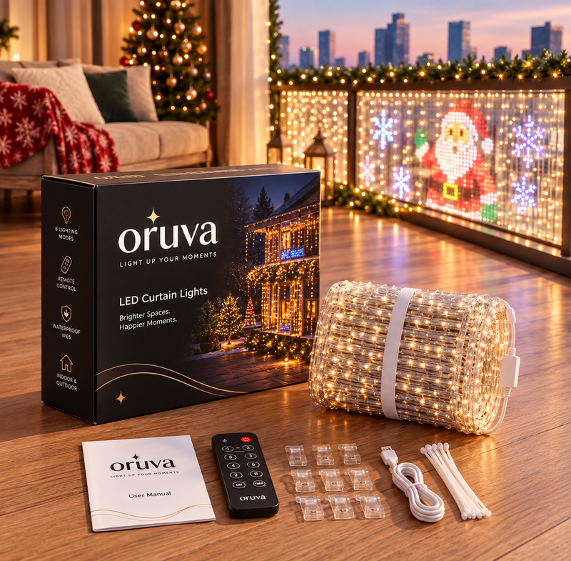 Oruva Smart LED Balcony Christmas Lights